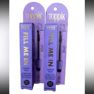 2 Pack | TOPPIK Fill Me In Hairline Filler | MEDIUM BROWN | All Hair Types | NWT